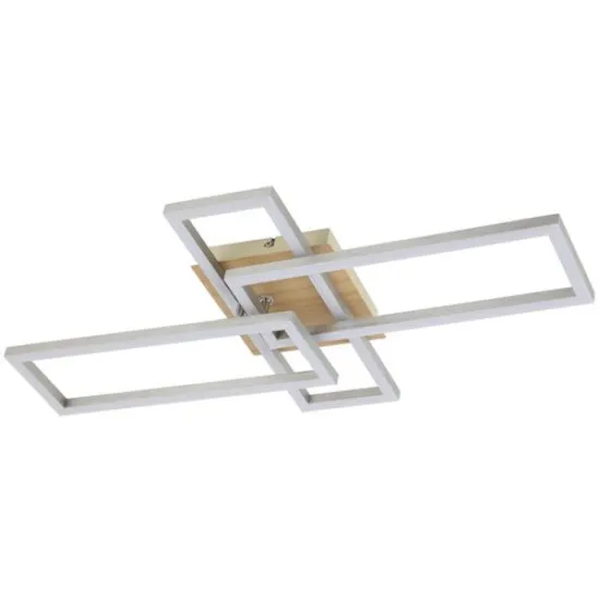Rábalux Ashton bükk-matt króm LED mennyezeti lámpa (RAB-6590) LED 1 izzós IP20