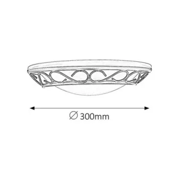 Rábalux Athen fekete-fehér alabástrom mennyezeti lámpa (RAB-3721) E14 1 izzós IP20