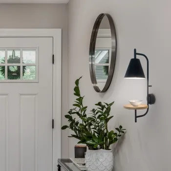 Rábalux Azome bükk-fekete falikar (RAB-71293) E27 1 izzós IP20