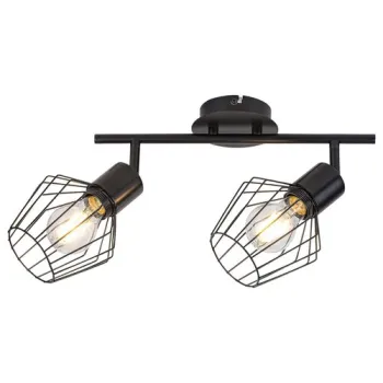 Rábalux Belano fekete mennyezeti lámpa (RAB-3535) E27 2 izzós IP20