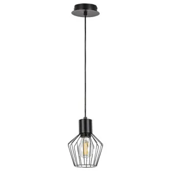 Rábalux Belano fekete függesztett lámpa (RAB-3539) E27 1 izzós IP20