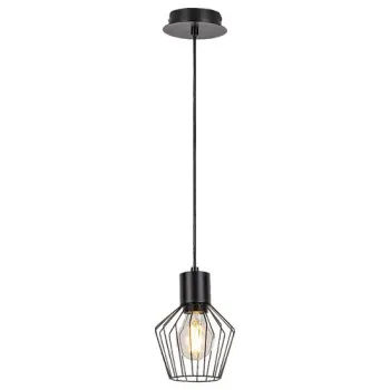 Rábalux Belano fekete függesztett lámpa (RAB-3539) E27 1 izzós IP20