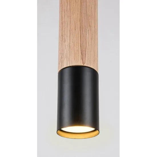 Rábalux Braulia bükk-fekete függesztett lámpa (RAB-72131) GU10 1 izzós IP20