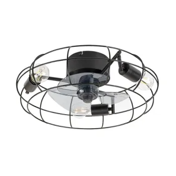 Rábalux Cadmus fekete LED mennyezeti csillár ventilátor (RAB-71043) E27 3 izzós IP20 Rábalux Cadmus fekete LED mennyezeti csillár ventilátor (RAB-71043) E27 3 izzós IP20