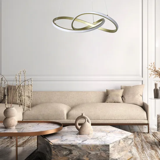 Rábalux Castiel arany LED függesztett lámpa (RAB-72215) LED 1 izzós IP20
