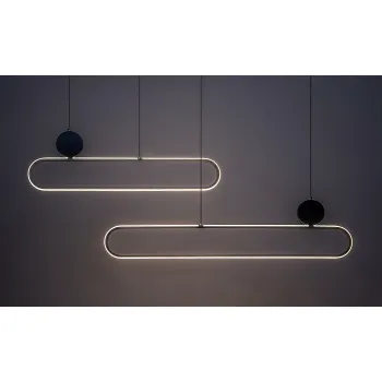 Rábalux Circado fekete-arany LED függesztett lámpa (RAB-72268) LED 1 izzós IP20