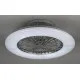 Rábalux Dalfon ezüst-fehér LED mennyezeti csillár ventilátor (RAB-6859) LED 1 izzós IP20
