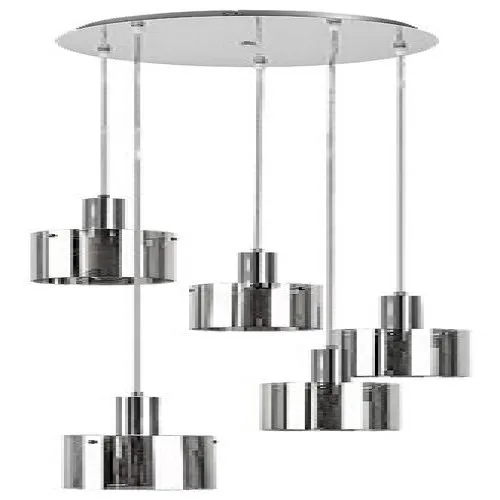 Rábalux Donati króm-füstszínű függesztett lámpa (RAB-5251) E27 5 izzós IP20