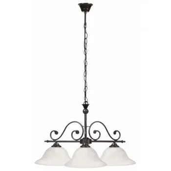 Rábalux Dorothea matt fekete-fehér alabástrom csillár (RAB-7773) E27 3 izzós IP20