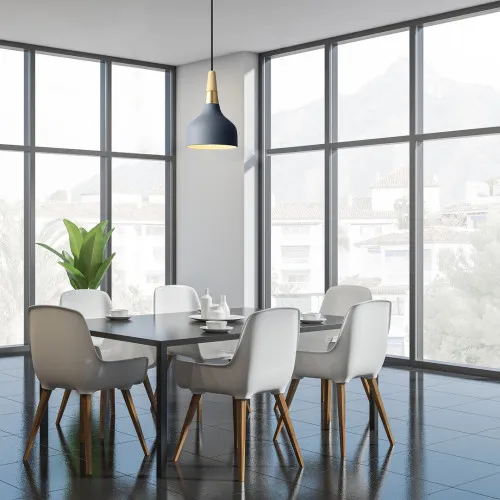 Rábalux Drusilla szürke függesztett lámpa (RAB-72135) E27 1 izzós IP20