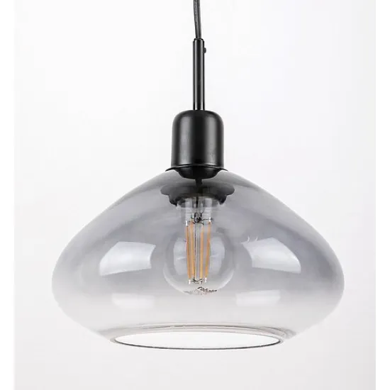 Rábalux Dvora matt fekete függesztett lámpa (RAB-72023) E27 3 izzós IP20