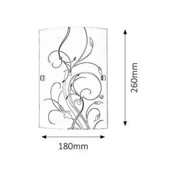 Rábalux Elina fekete-fehér fali lámpa (RAB-3691) E27 1 izzós IP20