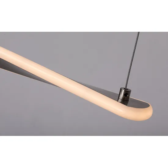 Rábalux Elvio szatin króm LED függesztett lámpa (RAB-72234) LED 1 izzós IP20