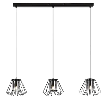 Rábalux Emerencia fekete függesztett lámpa (RAB-72371) E27 3 izzós IP20 Rábalux Emerencia fekete függesztett lámpa (RAB-72371) E27 3 izzós IP20
