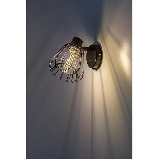 Rábalux Emerencia fekete fali spotlámpa (RAB-73067) E14 1 izzós IP20 Rábalux Emerencia fekete fali spotlámpa (RAB-73067) E14 1 izzós IP20