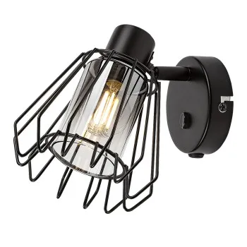 Rábalux Emerencia fekete fali spotlámpa (RAB-73067) E14 1 izzós IP20