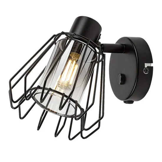 Rábalux Emerencia fekete fali spotlámpa (RAB-73067) E14 1 izzós IP20 Rábalux Emerencia fekete fali spotlámpa (RAB-73067) E14 1 izzós IP20