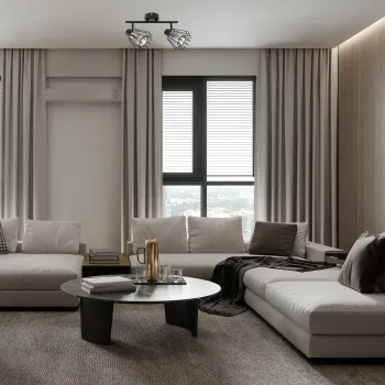 Rábalux Emerencia fekete mennyezeti spotlámpa (RAB-73068) E14 2 izzós IP20