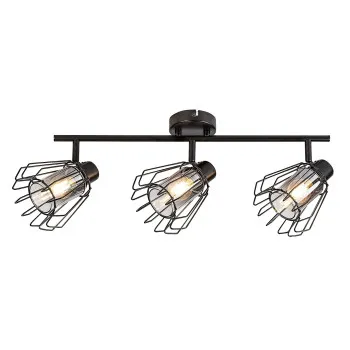 Rábalux Emerencia fekete mennyezeti spotlámpa (RAB-73069) E14 3 izzós IP20 Rábalux Emerencia fekete mennyezeti spotlámpa (RAB-73069) E14 3 izzós IP20