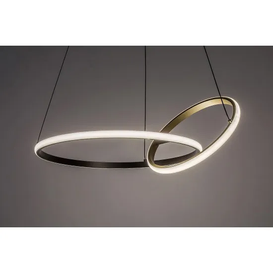 Rábalux Emilion fekete-arany LED függesztett lámpa (RAB-72296) LED 1 izzós IP20