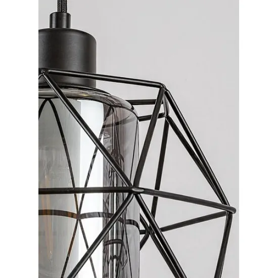 Rábalux Emrys fekete függesztett lámpa (RAB-72113) E27 3 izzós IP20