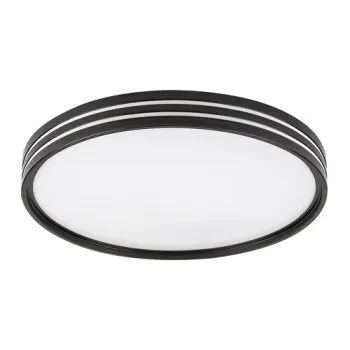 Rábalux Epora matt fekete-fehér LED mennyezeti lámpa (RAB-71118) LED 1 izzós IP20