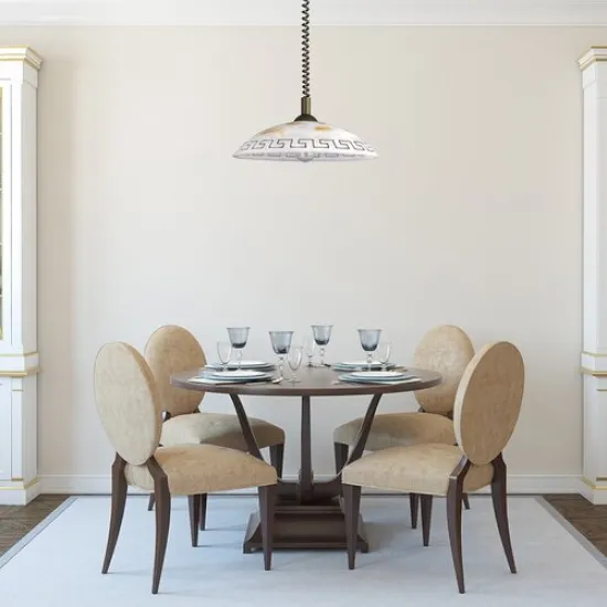 Rábalux Etrusco fehér alabástrom-bronz függesztett lámpa (RAB-7640) E27 1 izzós IP20