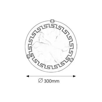 Rábalux Etrusco fehér alabástrom-bronz mennyezeti lámpa (RAB-7648) E27 1 izzós IP20