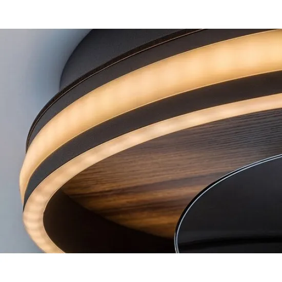 Rábalux Faustine fekete-fehér LED mennyezeti csillár ventilátor (RAB-71016) LED 1 izzós IP20