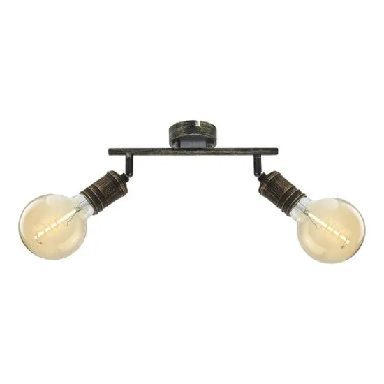 Rábalux Fidel antik arany mennyezeti lámpa (RAB-3215) E27 2 izzós IP20