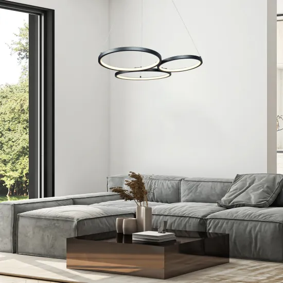 Rábalux Formand fekete LED függesztett lámpa (RAB-72297) LED 1 izzós IP20