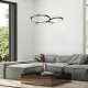 Rábalux Formand fekete LED függesztett lámpa (RAB-72297) LED 1 izzós IP20