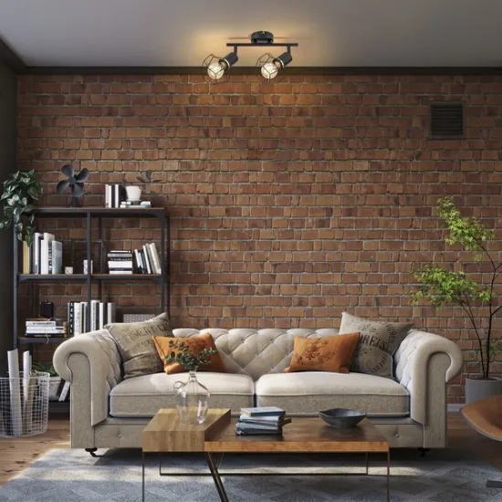 Rábalux Fran matt fekete mennyezeti lámpa (RAB-71066) E27 2 izzós IP20