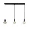 Rábalux Fran matt fekete függesztett lámpa (RAB-72242) E27 3 izzós IP20