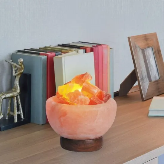 Rábalux Fuji barna-narancs asztali sólámpa (RAB-4097) E14 1 izzós IP20