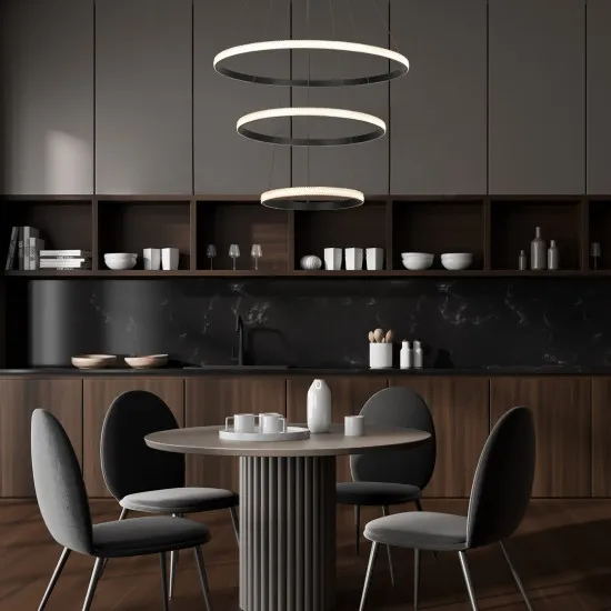 Rábalux Grete fekete LED függesztett lámpa (RAB-72260) LED 1 izzós IP20