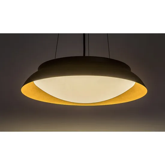 Rábalux Hafsa fekete-arany LED függesztett lámpa (RAB-72134) LED 1 izzós IP20