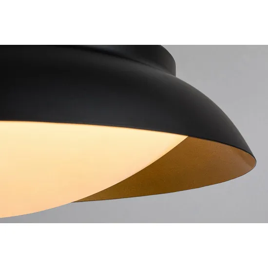 Rábalux Hafsa fekete-arany LED függesztett lámpa (RAB-72134) LED 1 izzós IP20