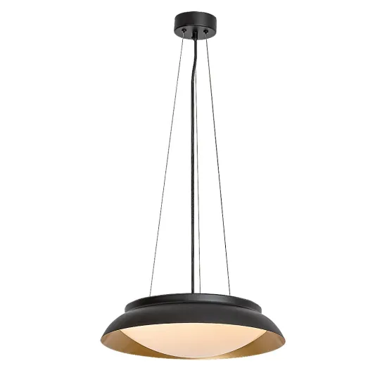 Rábalux Hafsa fekete-arany LED függesztett lámpa (RAB-72134) LED 1 izzós IP20