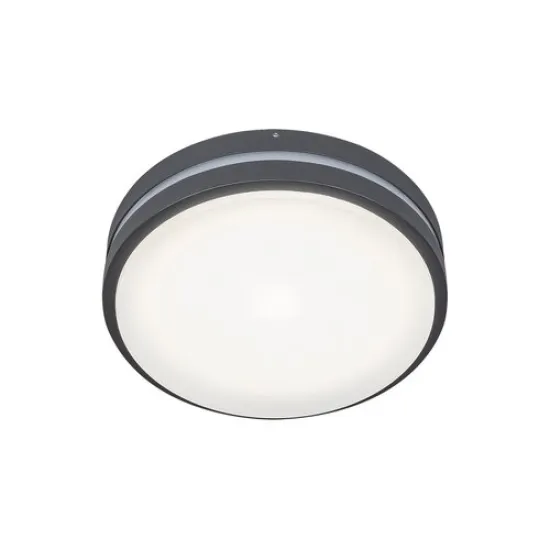 Rábalux Hamburg antracit-fehér LED kültéri mennyezeti lámpa (RAB-8848) LED 1 izzós IP44