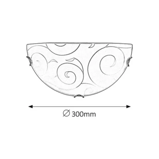 Rábalux Harmony Lux króm-fehér fali lámpa (RAB-3851) E27 1 izzós IP20
