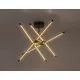 Rábalux Henli2 fekete LED mennyezeti lámpa (RAB-71338) LED 1 izzós IP20