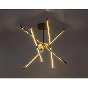 Rábalux Henli2 arany LED mennyezeti lámpa (RAB-71339) LED 1 izzós IP20