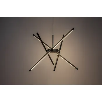 Rábalux Henli2 fekete LED függesztett lámpa (RAB-72338) LED 1 izzós IP20