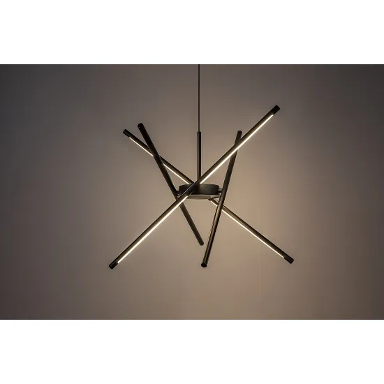 Rábalux Henli2 fekete LED függesztett lámpa (RAB-72338) LED 1 izzós IP20