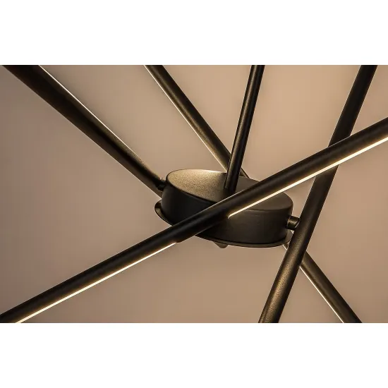 Rábalux Henli2 fekete LED függesztett lámpa (RAB-72338) LED 1 izzós IP20