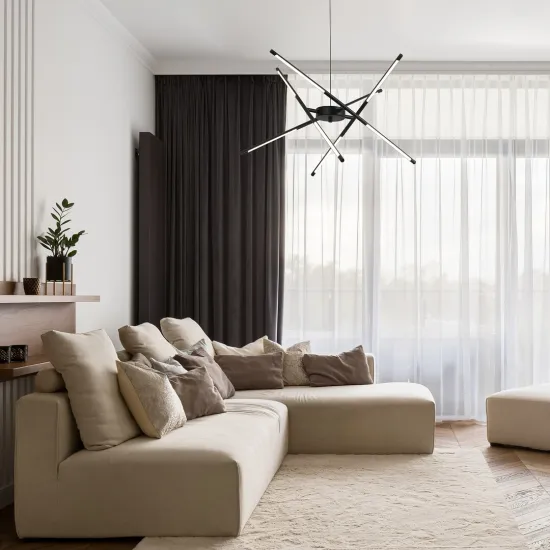 Rábalux Henli2 fekete LED függesztett lámpa (RAB-72338) LED 1 izzós IP20