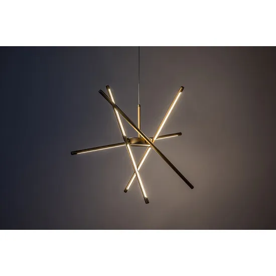 Rábalux Henli2 arany LED függesztett lámpa (RAB-72339) LED 1 izzós IP20
