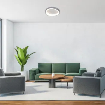 Rábalux Iliana ezüst LED mennyezeti lámpa (RAB-71055) LED 1 izzós IP20