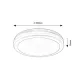 Rábalux Indre fehér LED kültéri mennyezeti lámpa (RAB-77036) LED 1 izzós IP54